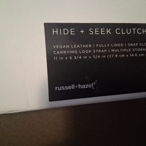 Russell+Hazel Hide + Seek Vegan Leather Clutch